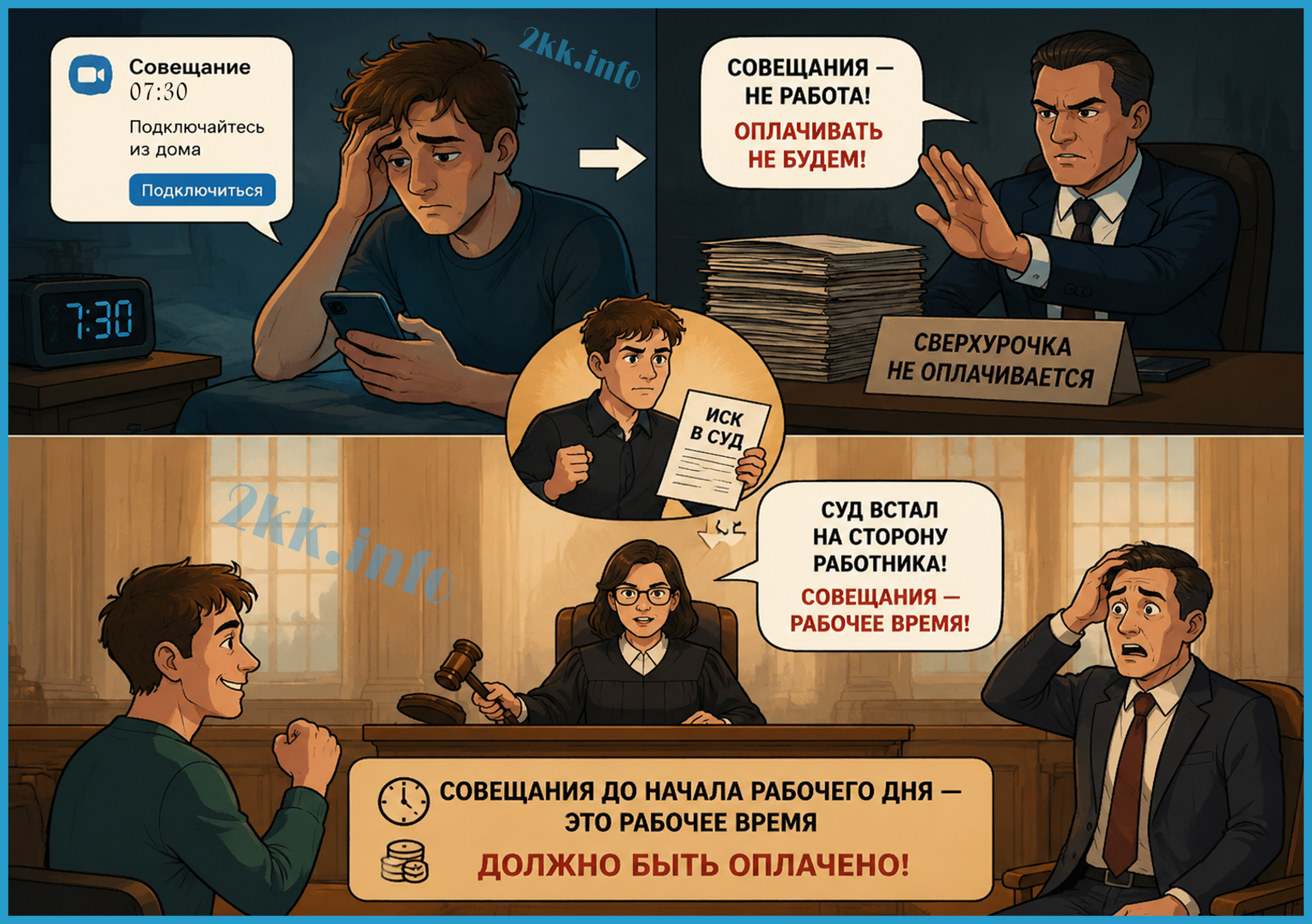В суд за оплатой сверхурочной работы
